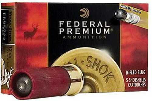 12 Gauge 3" Slug oz 5 Rounds Federal Shotgun Ammunition