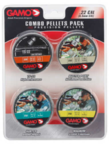 Gamo Combo Pack Precision Pellets .22 (TS-22 Master Point Hunter Magnum) Blister Card 950/Pack 63209295554