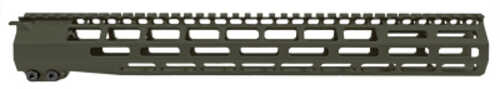 Grey Ghost Precision Handguard Mlok 15" Anodized Finish Olive Drab Green Fits Ar-15 Ggp55615hgod