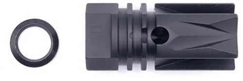LBE Unlimited ARFH-Rev Rev Flash Hider 5.56mm (223 Cal) Black 1/2"-28 tpi Threads, Crush Washer