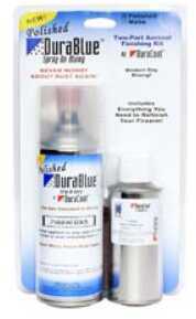 Aerosol Kit Gloss Black Finish 12oz DuraBlue 6oz TruStrip Scrub Pad Two-Part Finishing Clam Pack DBAKBL