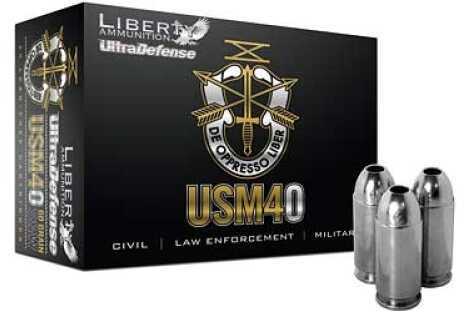 40 S&W 60 Grain Hollow Point 20 Rounds Liberty Ammunition