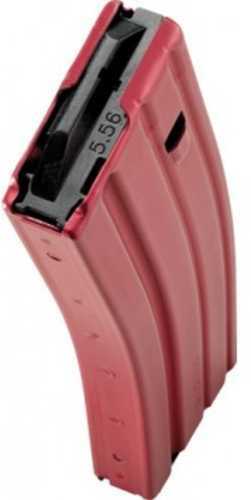 DURAMAG AR-15 Magazine 223Rem/5.56NATO 30Rd Red Fits AR Rifles Aluminum Black Anti-Tilt AGF Follower 3023004175CPD