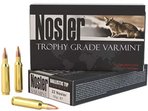 22 Nosler 55 Grain Ballistic Tip 20 Rounds Ammunition