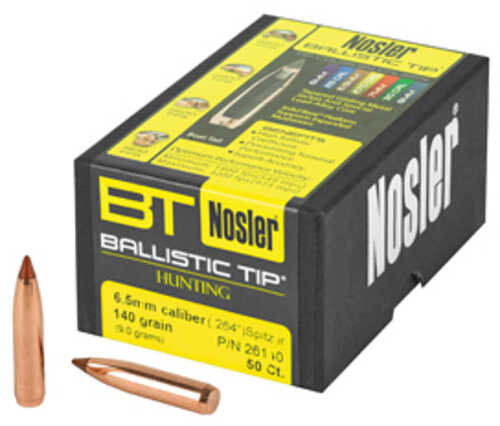 NOSLER Ballistic Tip 6.5MM 50 Count 140 Grain 26140