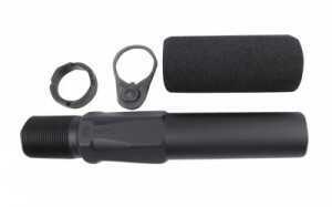 Phase 5 Weapon Systems Hex-2 Buffer Tube Black Finish AR-15 Pistol Includes Castle Nut End Plate Foam Pad Specifically d