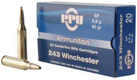 243 Win 90 Grain Soft Point 20 Rounds Prvi Partizan Ammunition 243 Winchester