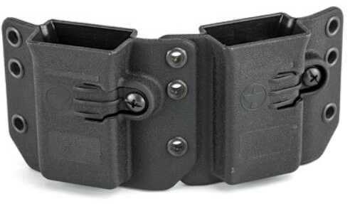 Raven Concealment Systems Copia Double Magazine Carrier Short Profile Ambidextrous Black Finish Fits Stack 9/40