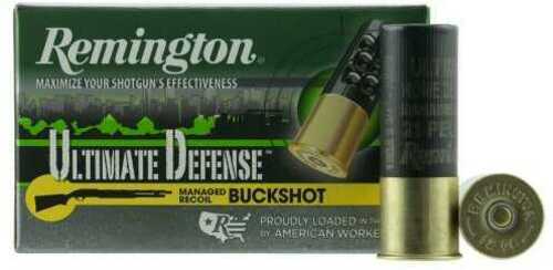 12 Gauge 2-3/4" Lead 4 Buck  21 Pellets 5 Rounds Remington Shotgun Ammunition
