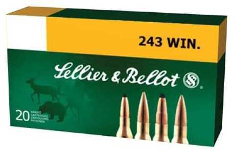 243 Win 100 Grain Soft Point 20 Rounds Sellior & Bellot Ammunition 243 Winchester