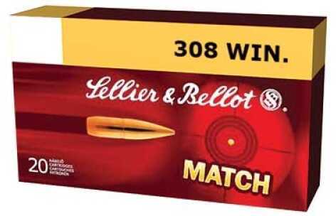 308 Win 200 Grain Hollow Point Rounds Sellior & Bellot Ammunition Winchester