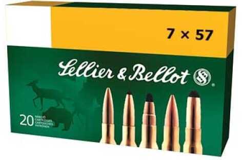 7x57mm Mauser 174 Grain Soft Point 20 Rounds Sellior & Bellot Ammunition