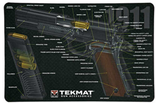 Beck TEK, LLC (TEKMAT) R171911CA 1911 3D Cutaway Cleaning Mat Printed Diagram 17" X 11"