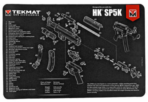 Beck TEK, LLC (TEKMAT) TEKR17HKSP5K HK SP5K Handgun Cleaning Mat 11"X17"X1/8"