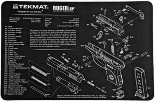 Beck TEK, LLC (TEKMAT) TEKR17RUGERLCP Ruger LCP Handgun Cleaning Mat 11"X17"X1/8"