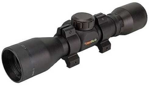 Truglo 4X32 Compact Scope Series Strut N Rut Rifle 32 Diamond Shotgun Reticle Matte 1" Mounting Rings Included