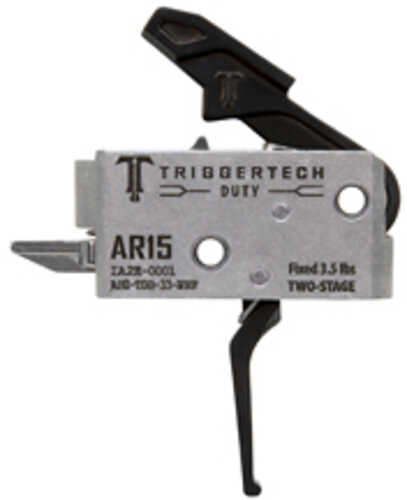 Triggertech Duty Flat Two Stage 3.5lb Pull Fits Ar-15 Anodized Finish Black Ah0-tdb-33-nnf