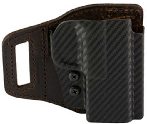Versacarry V-Slide Belt Slide Holster Right Hand Fits Springfield Hellcat Pro Distressed Leather and Polymer Brown VSL21