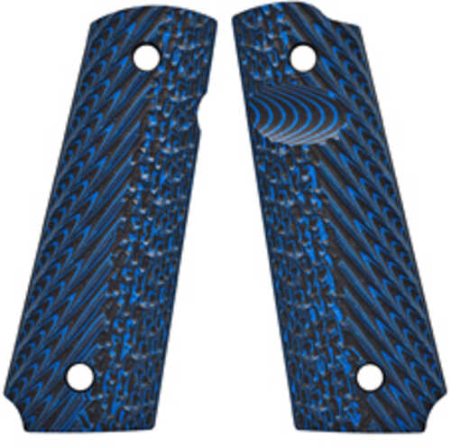 VZ Grips Operator 3 Pistol Blue/Black Color G10 Fits 1911 Full Size Ambidextrous