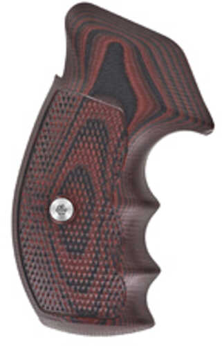 VZ Grips Tactical Diamond Revolver Black Cherry Color G10 Fits S&W K/L Frame Round Butt