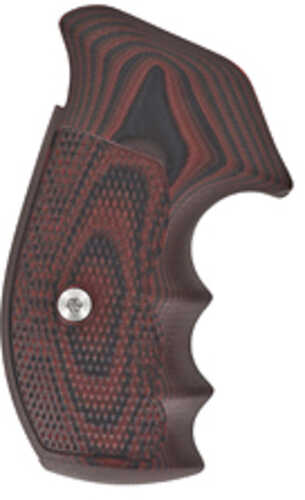 VZ Grips Tactical Diamond Revolver Black Cherry Color G10 S&W N Frame Round Butt NF-TD-C-RB