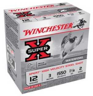 12 Gauge 3" Steel #2  1-1/8 oz 25 Rounds Winchester Shotgun Ammunition