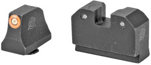 XS Sights R3D Tritium Night Suppressor Height Orange Front and Black Rear Fits Glock 17 19 22 23 24 26 27 31 32