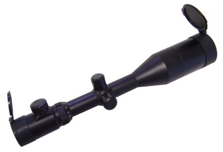 Vector OpticsSuper Hunting Rifle Scope 3-12X56mm 30mm Mono Tube Matte With 3" Sun Shade And Mlil Dot illuminated Reticle