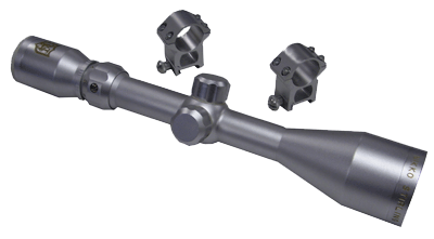Nikko Sterling Gold Crown Scope 3-9X42 Mono Tube Matte Silver With Duplex Reticle And Rings Included.