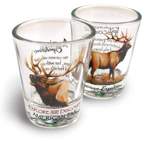 American Expedition Set Of 2 Shot Glasses - Elk