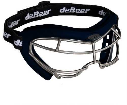 deBeer Lacrosse Vista Si Goggle Navy Frame And Silver Wire