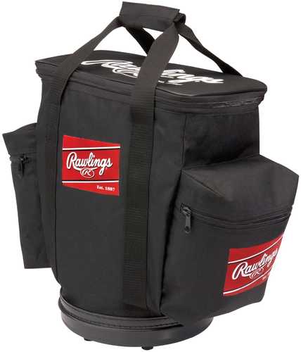 Rawlings Baseball Bucket Ball Bag-Black