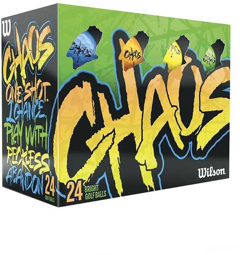 Wilson Chaos Golf Balls - 24 Multi-Color