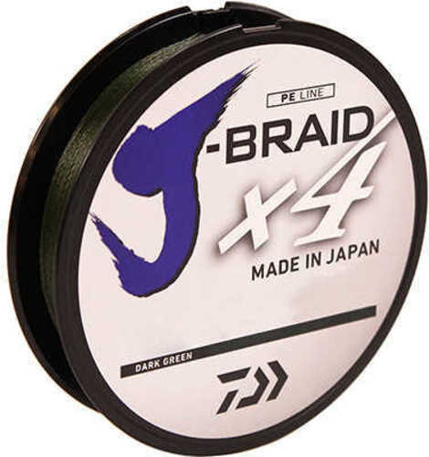 J-BRAID X4 LINE 50lb 300yd DARK GREEN Model: JB4U50-300DG