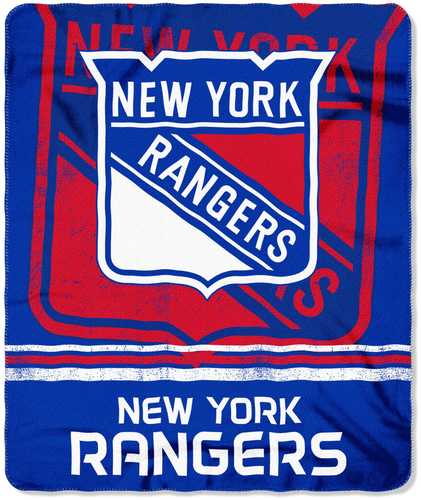 New York Rangers Fade Away Fleece Throw