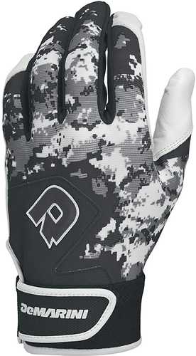 DeMarini Digi Camo II Adult Batting Glove-Black Medium