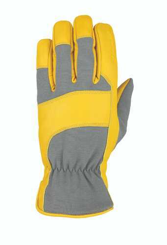 Heatwave Leather Glove Gray Tan Goatskin M