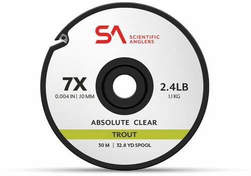 Scientific Anglers Absolute Trout Tippet 30M 5X Clear