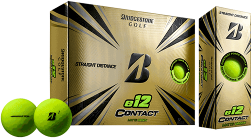 Bridgestone e12 Contact Green Golf Ball - Dozen