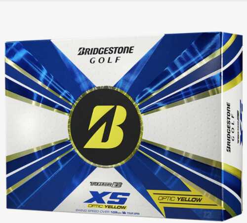 Bridgestone Tour B Xs 2022 Golf Balls-dozen Yellow