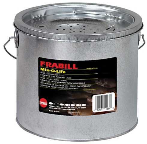 Frabill Galvanized Bait Bucket 8Qt 2Pc Floating Md#: 1266