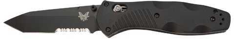 Benchmade Barrage Tanto Folding Knife Combo Edge Black