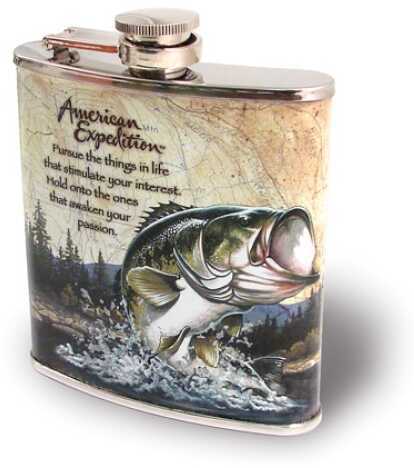 American Expedition Steel Flask, Largemouth Bass Md: STFL-111