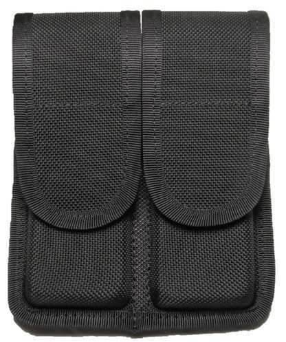 Double Pistol Magazine Case Row Black