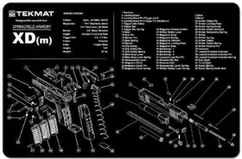 TekMat Springfield Armory XDM - 11X17In