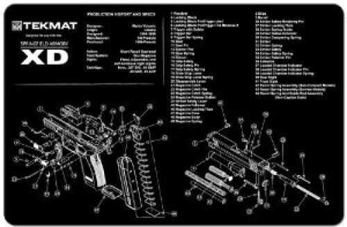 TekMat Springfield Armory XD - 11X17In