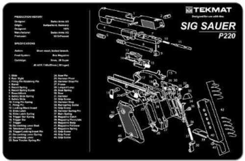 TekMat Sig Sauer P220 - 11X17In