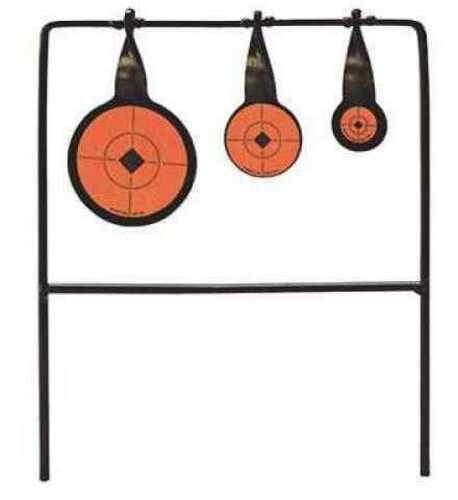 Birchwood Casey 46322 World of Targets Qualifier Spinner 3.625"/2.25"/1.625" Black/Orange