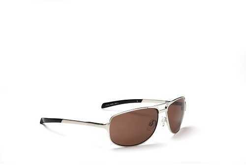 Optic Nerve Mercury Polarized Wire Sunglasses Silver/Brown