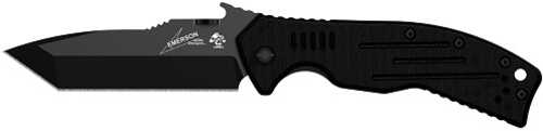 Kershaw 6044TBLK CQC 8K Folder 3.5" 8Cr14MoV Stainless Steel Black Oxide Tanto G10